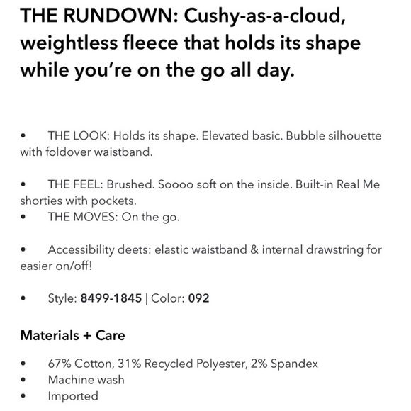 OFFLINE by Aerie Cloud Fleece Bubble Skort L NWT - Picture 5 of 10